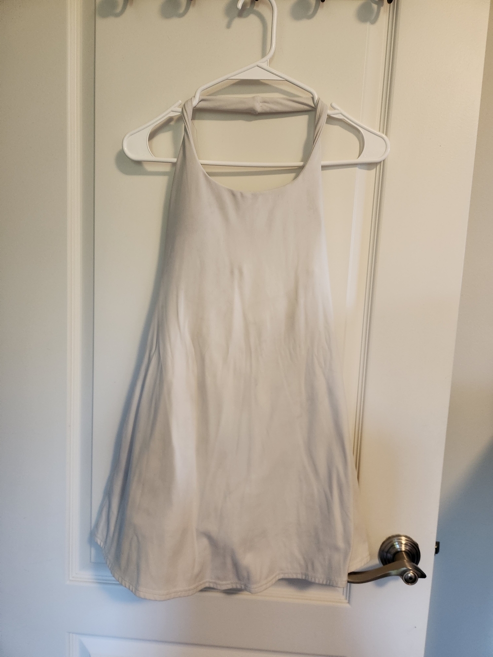 HALARA In My Feels Everyday Dress- Ice Princess White. Tennis Dress with Shorts.